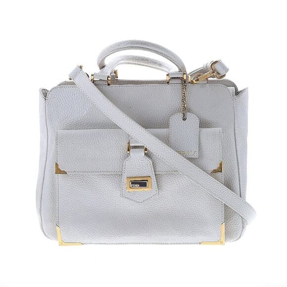 Fendi Classico No.3 Ivory Shopper Tote - Picture 1 of 13